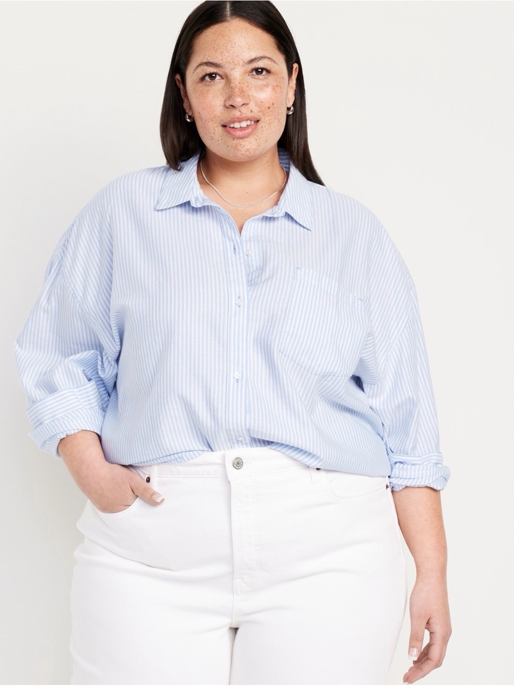 Old Navy Oversized Button-Down Boyfriend Shirt
